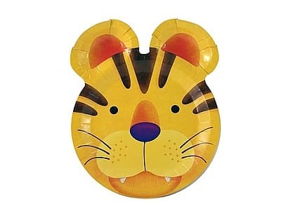 Talerzyki papierowe Tygrysek, 6 szt.