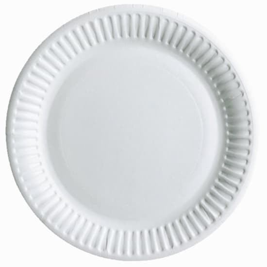 Talerzyki papierowe białe, 23 cm 20 szt.
