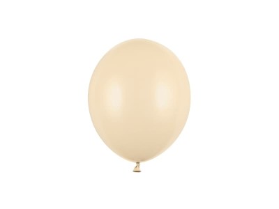Balony pastelowe nude beżowe Alabaster strong, 12 cm 3 szt.