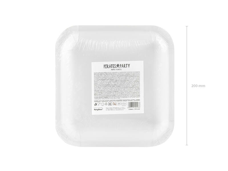 Talerzyki papierowe pirackie