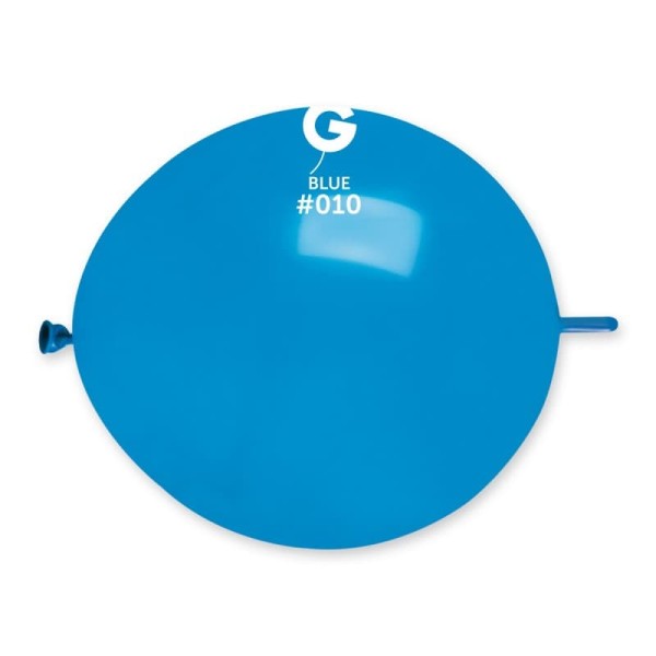 Balony pastelowe z łącznikiem do girland niebieskie, 33 cm 3 szt.