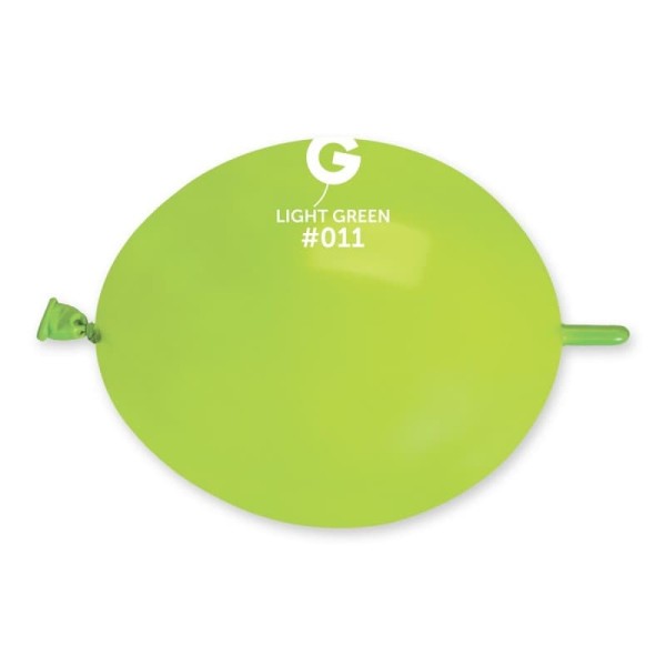 Balony pastelowe z łącznikiem do girland zielone pistacjowe, 16 cm 3 szt.