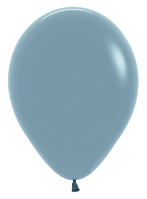 Balony pastelowe Pastel Dusk Blue mglisty niebieski, 12 cm 3 szt.