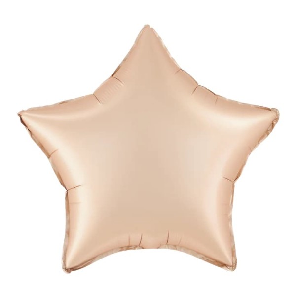 Balon foliowy gwiazda karmelowa matowa, 45 cm
