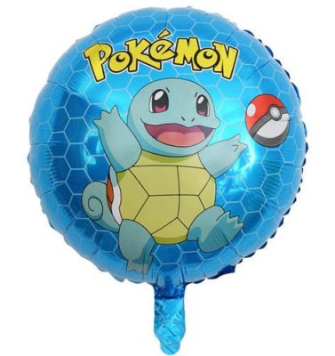 Balon foliowy okrągły niebieski Pokemon (5130), 45 cm (luz)