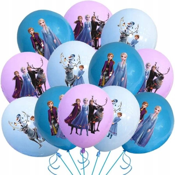 Balony lateksowe Frozen Kraina Lodu (5242), 30 cm 12 szt.