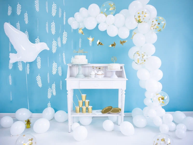 Foliowy ciężarek do balonów złoty