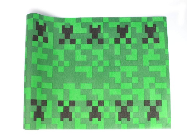 Bieżnik urodzinowy Minecraft piksele, 0,4x5 m