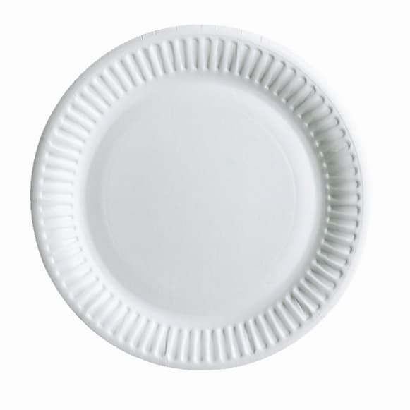 Talerzyki papierowe białe, 18 cm 20 szt.