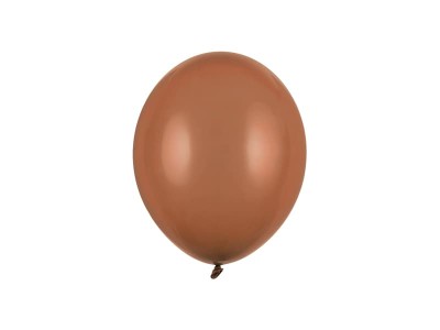 Balony pastelowe brązowe kawowe mokka Pastel Mocca strong, 23 cm 3 szt. 
