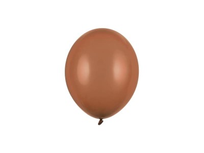 Balony pastelowe brązowe kawowe mokka Pastel Mocca strong, 12 cm 3 szt. 