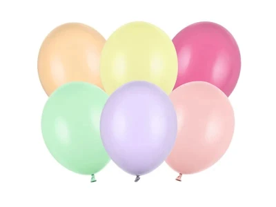 Balony pastelowe mix jasnych kolorów strong, 27 cm 3 szt.