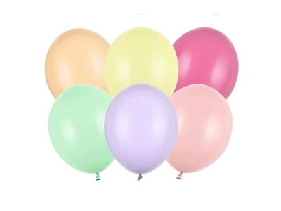 Balony pastelowe mix jasnych kolorów strong, 23 cm 3 szt.