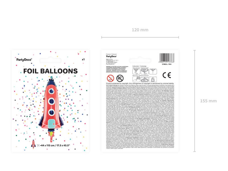 Foliowy balon rakieta