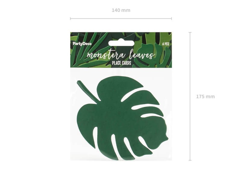 Zielony liść dekoracja na stół