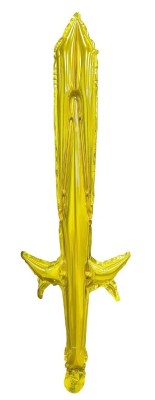 Balon foliowy Miecz rycerza złoty, 33 x 78 cm