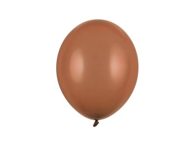 Balony pastelowe brązowe kawowe mokka Pastel Mocca strong, 27 cm 3 szt.