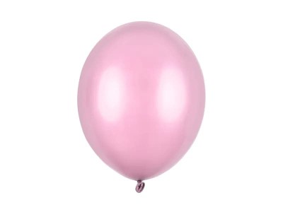 Balony metaliczne jasne różowe Metallic Candy Pink strong, 30 cm 3 szt.