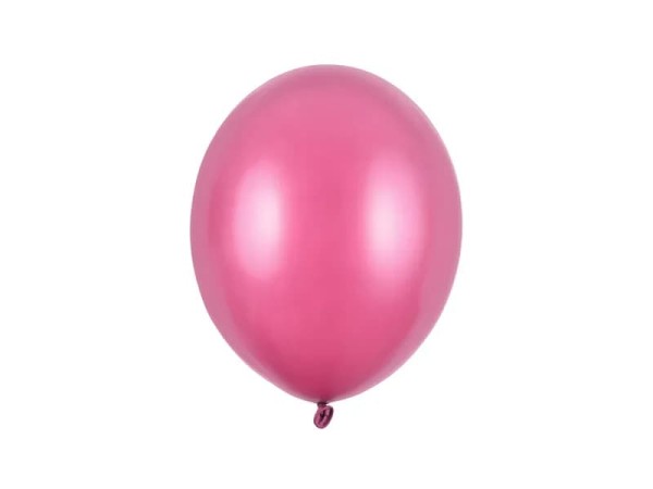 Balony metaliczne różowe Metallic Hot Pink strong, 27 cm 3 szt.