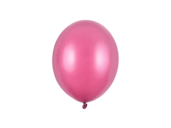 Balony metaliczne różowe Metallic Hot Pink strong, 23 cm 3 szt.