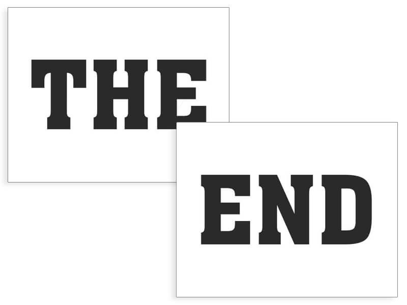 Naklejki na buty The End