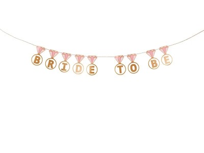 Baner na wieczór panieński Bride to Be pierścionki, 250 cm