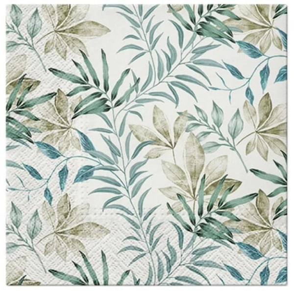 Serwetki papierowe liście rośliny, 20 szt.