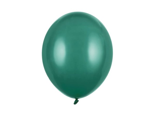 Balony pastelowe butelkowe zielone Pastel Bottle Green strong, 30 cm 3 szt.
