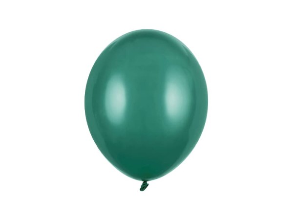 Balony pastelowe butelkowe zielone Pastel Bottle Green strong, 27 cm 3 szt. 