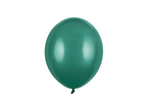 Balony pastelowe butelkowe zielone Pastel Bottle Green strong, 23 cm 3 szt. 