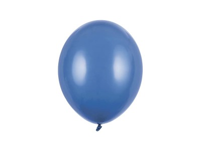 Balony pastelowe niebieskie granatowe Pastel Navy Blue strong, 27 cm 3 szt.