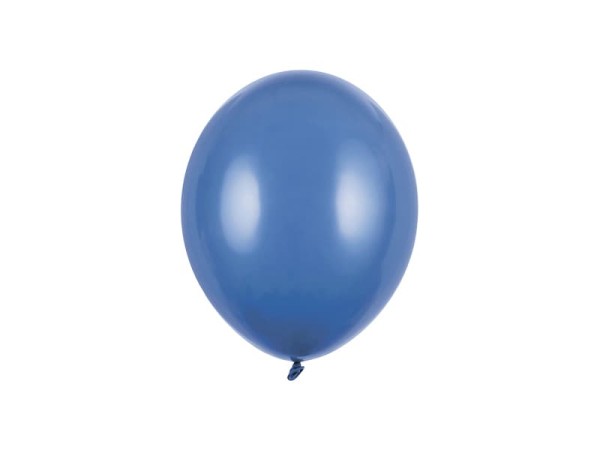 Balony pastelowe niebieskie granatowe Pastel Navy Blue strong, 23 cm 3 szt.