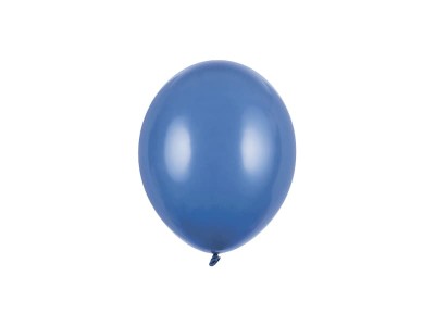 Balony pastelowe niebieskie granatowe Pastel Navy Blue strong, 12 cm 3 szt.