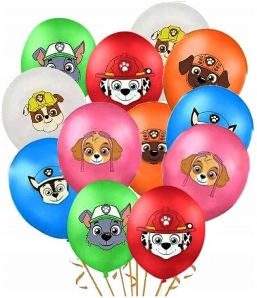Balony lateksowe Psi Patrol głowy (5238), 12 szt.