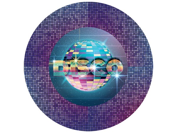 Talerzyki papierowe Disco kula, 18 cm 6 szt.