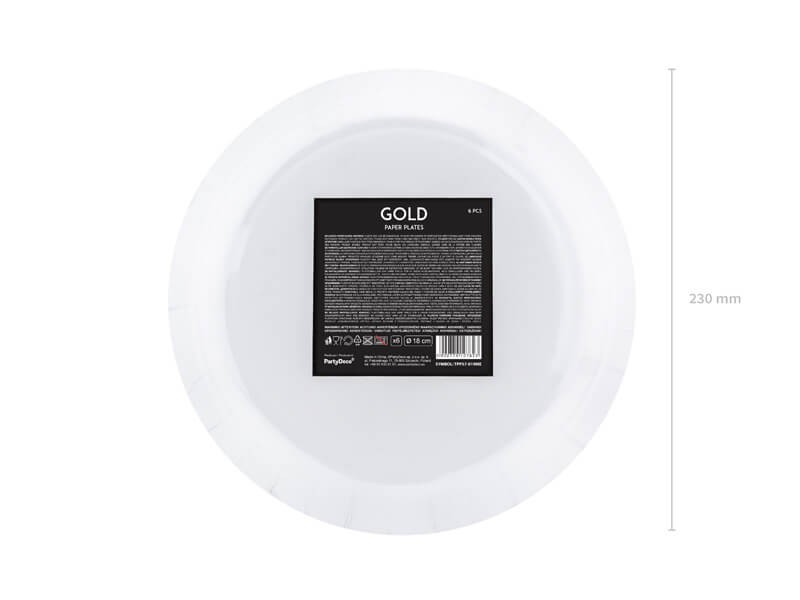 Duże talerze papierowe okrągłe