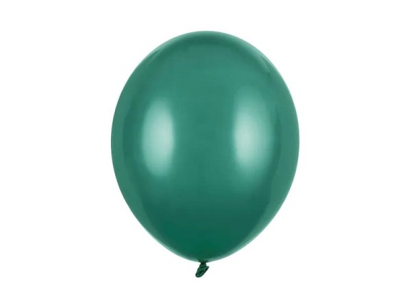 Balony pastelowe butelkowe zielone Pastel Bottle Green strong, 30 cm 10 szt.