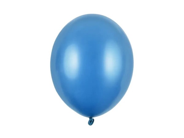 Balony metaliczne niebieskie karaibskie Metallic Caribbean Blue strong, 30 cm 10 szt.