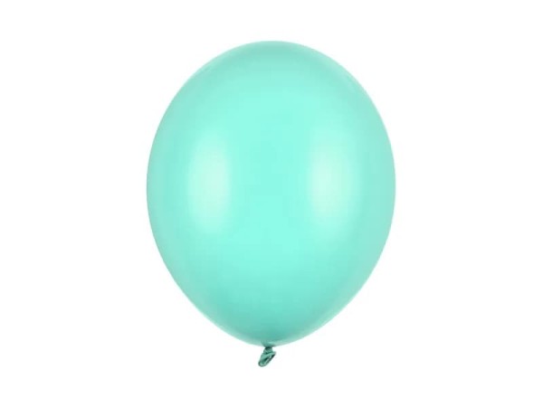Balony pastelowe jasne zielone miętowe Pastel Light Mint strong, 30 cm 10 szt.