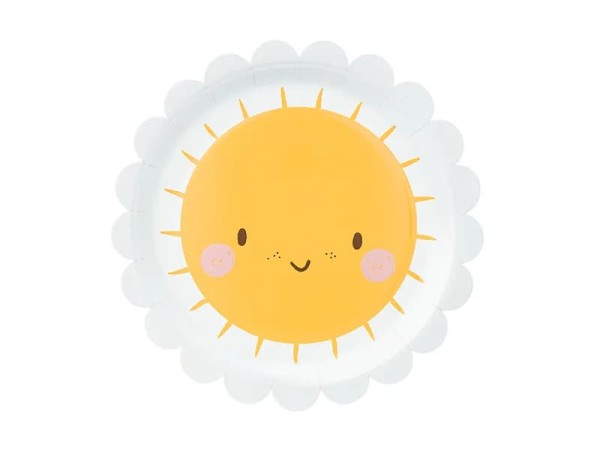 Talerzyki papierowe Słoneczko, 18 cm 6 szt.