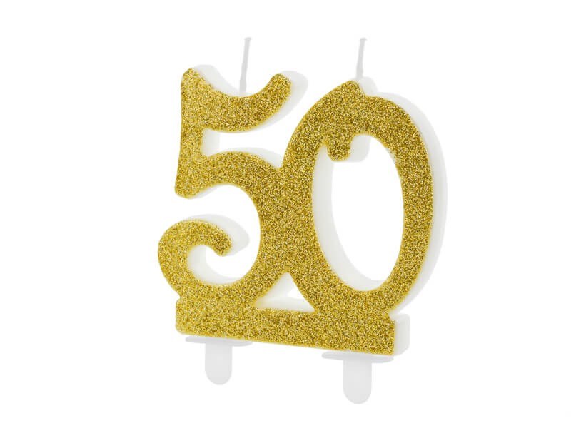 Świeczka liczba 50