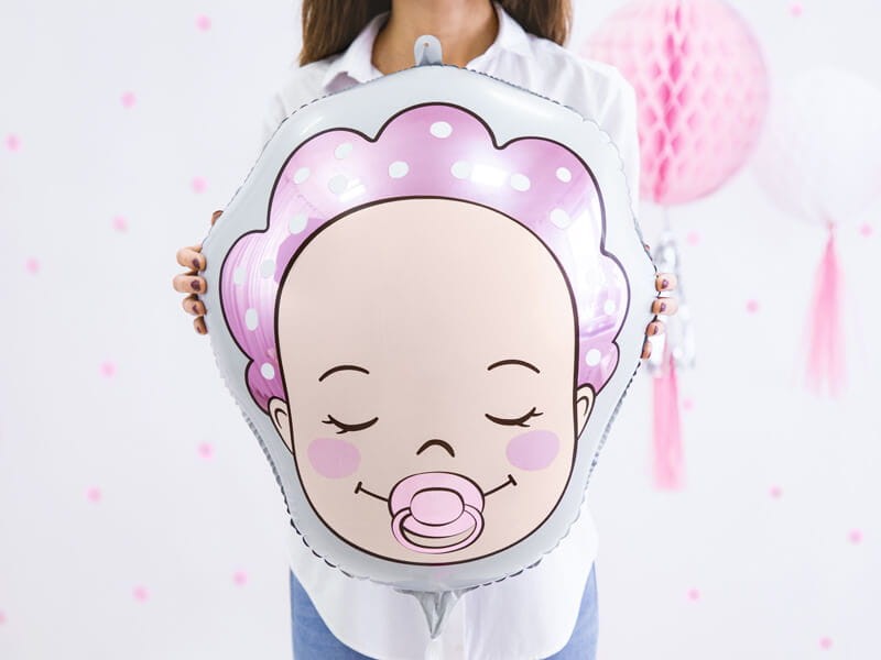 Balon na baby shower bobas dziewczynka