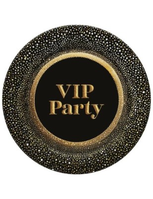 Talerzyki papierowe Vip Party, 23 cm 8 szt.