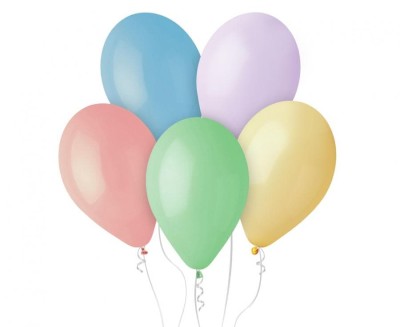 Balony pastelowe jasnokolorowe, 30 cm 3 szt.