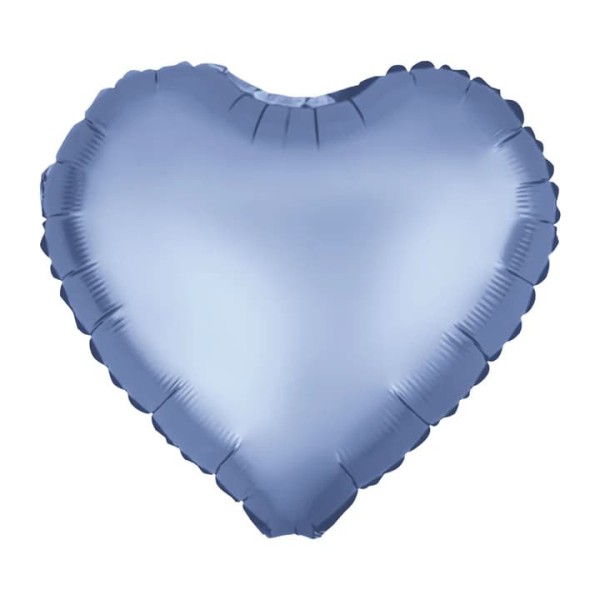 Balon foliowy serce granatowe matowe, 45 cm