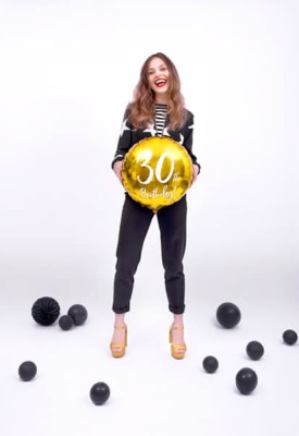 30 urodziny balon foliowy