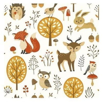 Serwetki papierowe las leśne przyjęcie, 20 szt.