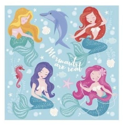 Serwetki papierowe syrenki, 20 szt.