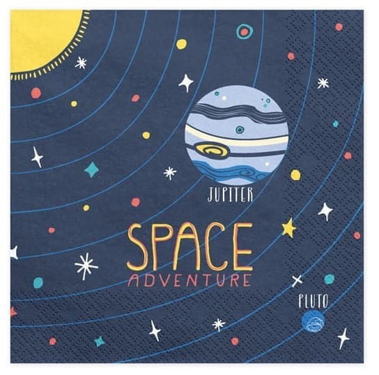 Serwetki papierowe kosmos Space Party, 20 szt.