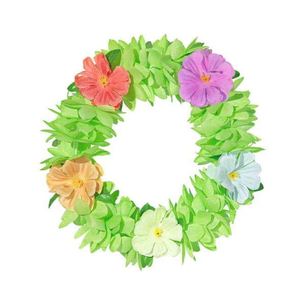 Opaska hawajska na gumce, zielona